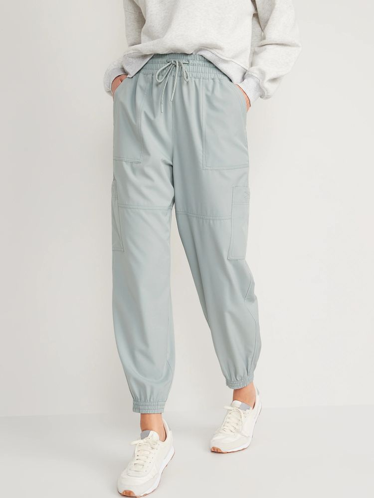 Extra High-Waisted StretchTech Cargo Jogger Pants