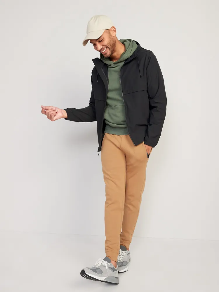 StretchTech Water-Repellent Hooded 2-Way-Zip Jacket for Men