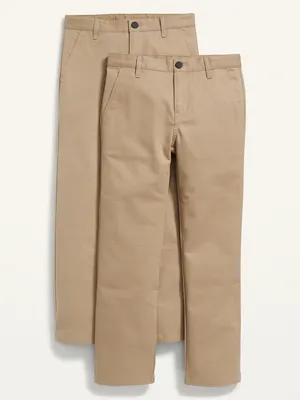 Uniform Straight Leg Pants for Boys 2-Pack