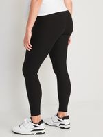 Maternity Full-Panel Rib-Knit Leggings 2-Pack