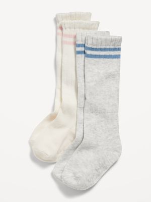 Unisex 2-Pack Knee-High Tube Socks for Baby