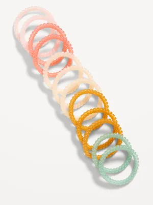 Thin Spiral Hair Ties 12-Pack for Women