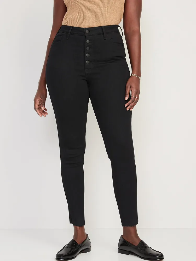 Old Navy Extra High-Waisted Rockstar 360° Stretch Super-Skinny Jeans for  Women