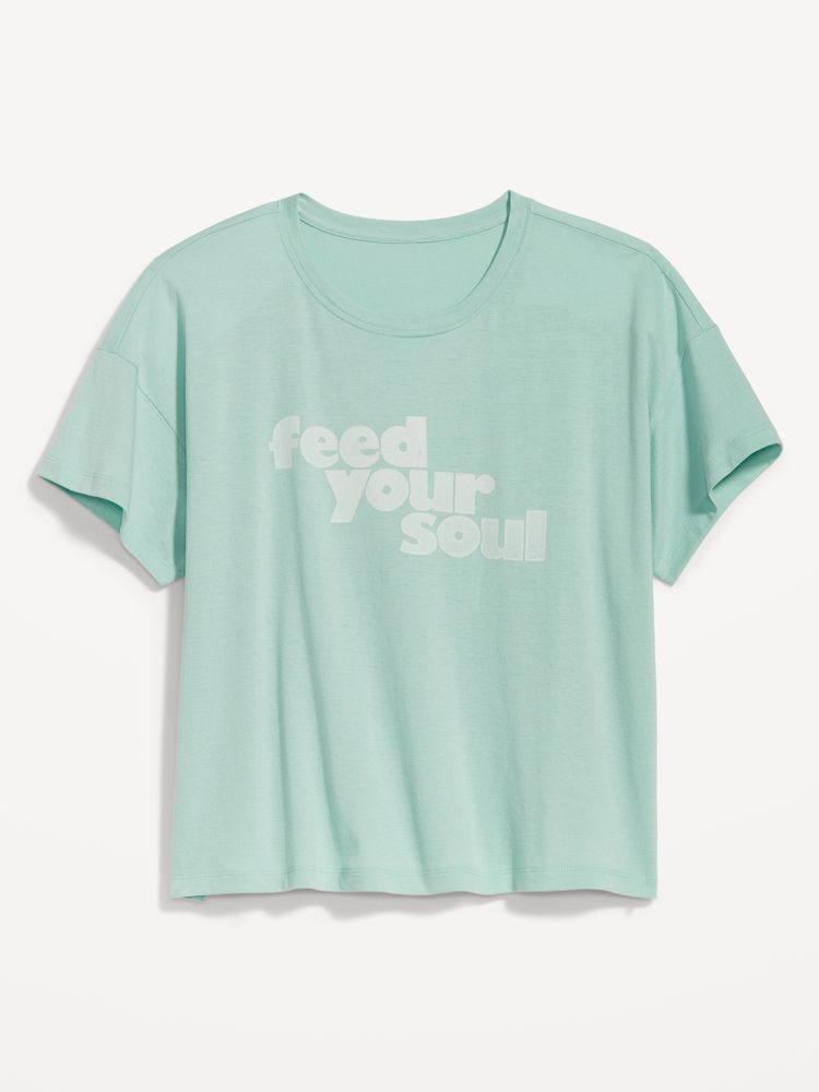 Sunday Sleep Cropped Lounge T-Shirt