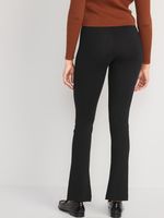 High-Waisted Split-Hem Flare Leggings for Women