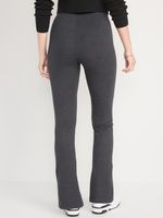 High-Waisted Split-Hem Flare Leggings for Women