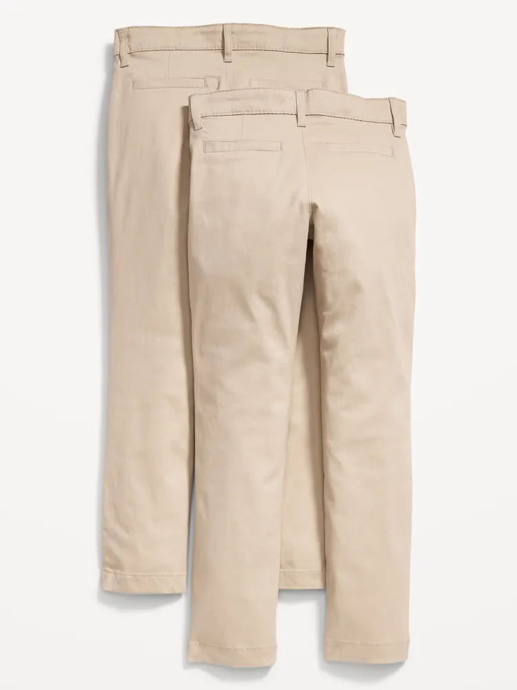 Wholesale Girls Skinny Uniform Pants  Size 12 Khaki