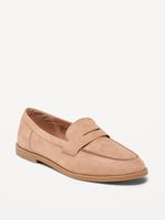 Faux-Suede Penny Loafer Shoes