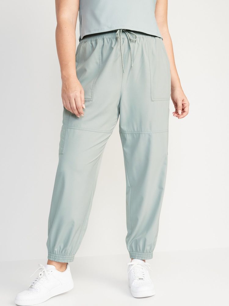 Extra High-Waisted StretchTech Cargo Jogger Pants