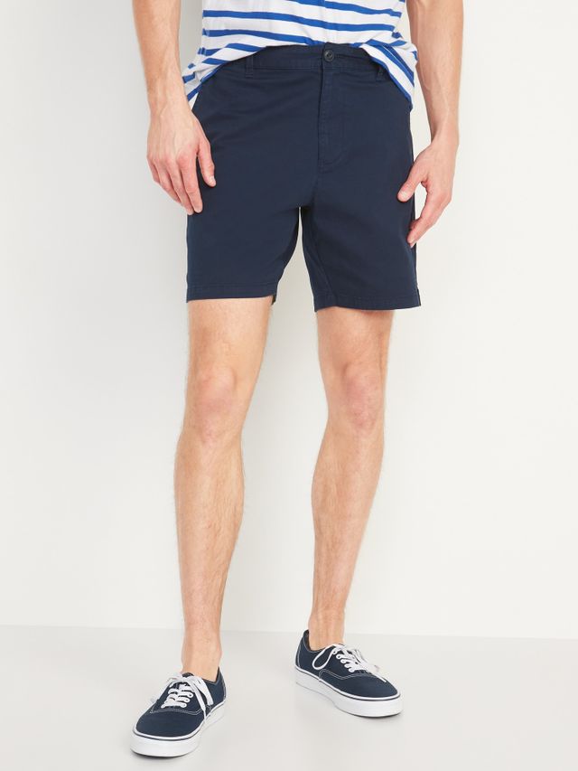 Slim Built-In Flex Rotation Chino Shorts -- 9-inch inseam