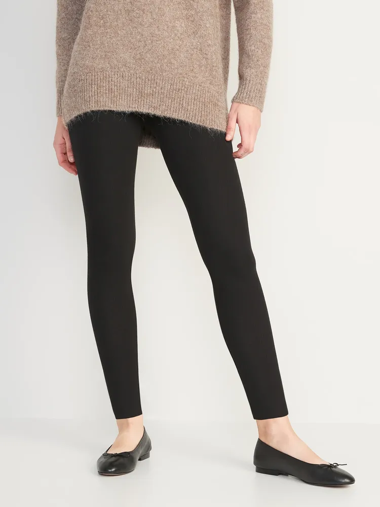 Old Navy - Extra High-Waisted PowerSoft Rib-Knit Split Flare