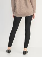 High Waisted Rib-Knit Leggings for Women