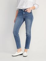 Mid-Rise Power Slim Straight Jeans