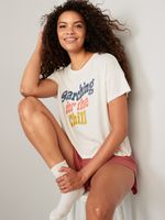 Sunday Sleep Cropped Lounge T-Shirt