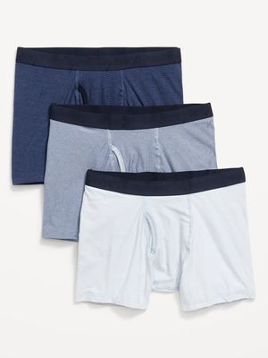 Built-In Flex Boxer-Briefs Underwear 3-Pack for Men --4.5-inch inseam