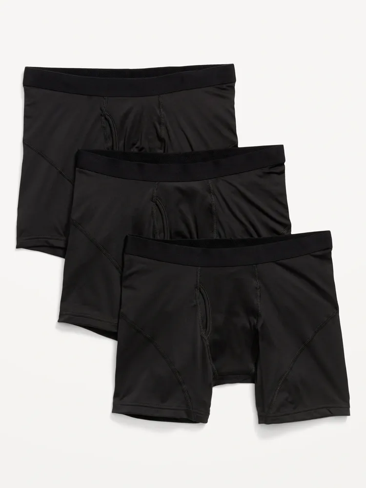 Soft-Washed Built-In Flex Boxer-Brief Underwear 10-Pack --6.25-inch inseam