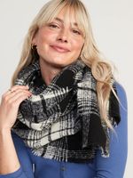 Plaid Flannel Scarf for Women