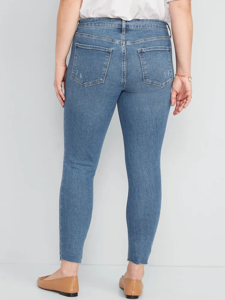 Mid-Rise Rockstar Sateen Jeans for Women