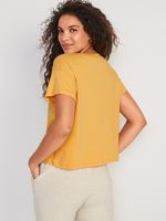 Sunday Sleep Cropped Lounge T-Shirt