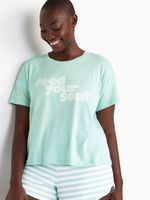 Sunday Sleep Cropped Lounge T-Shirt