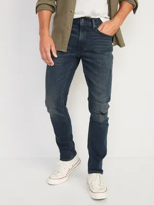 Slim Built-In-Flex Ripped Jeans
