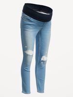 Maternity Rollover-Panel Skinny 360° Stretch Jeans