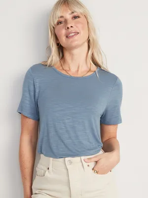 Luxe Slub-Knit T-Shirt for Women
