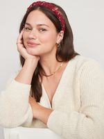 Braided Fabric-Covered Headband for Women