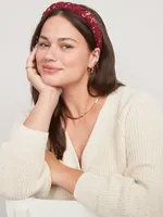 Braided Fabric-Covered Headband for Women