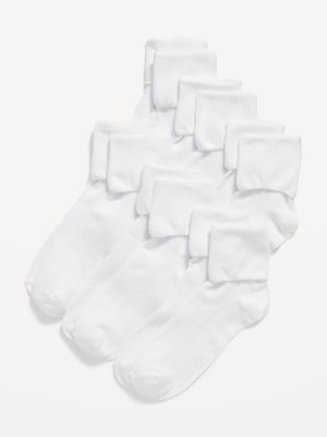Turn-Cuff Socks 6-Pack for Girls