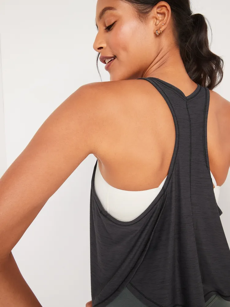 Racerback Crop Performance Tank Top