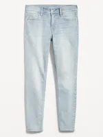 Mid-Rise Rockstar Super-Skinny Cut-Off Ankle Jeans