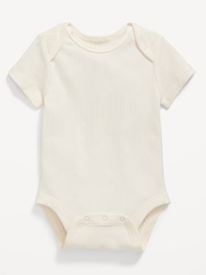Cache-couche à manches courtes en tricot côtelé unisexe pour Béb