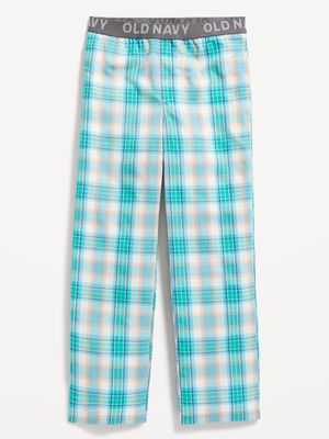 Straight Printed Poplin Pajama Pants for Boys