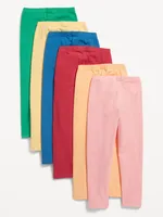 Full-Length Leggings 6-Pack for Toddler Girls