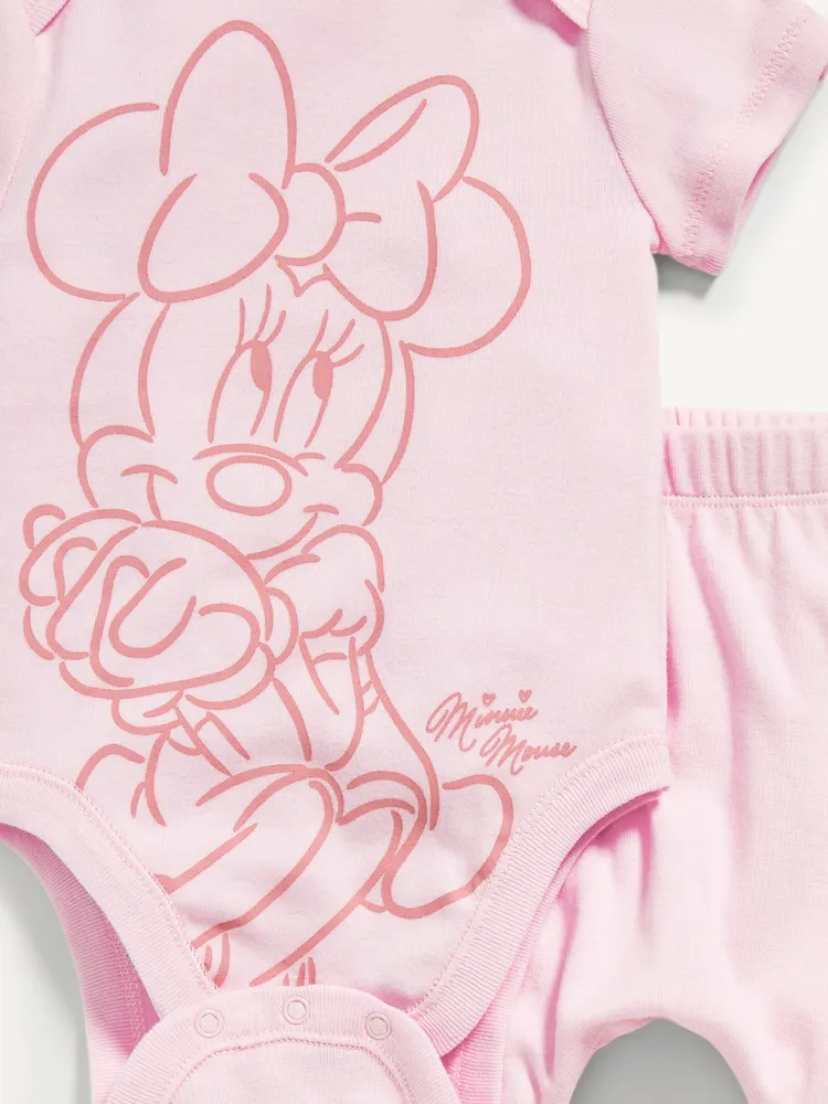 Disney© Minnie Mouse 3-Piece  Bodysuit, Pants and Hat Layette for Baby