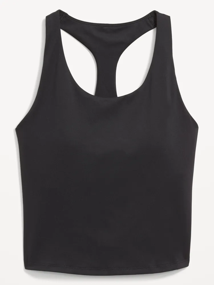 PowerSoft Cropped Racerback Tank Top for Women