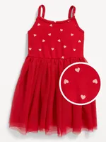 Fit & Flare Rib-Knit Cami Tutu Dress for Toddler Girls