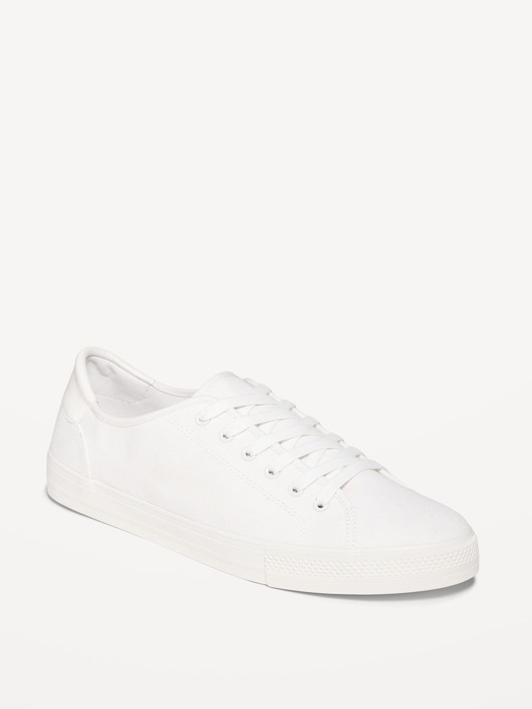 Canvas Lace-Up Sneakers