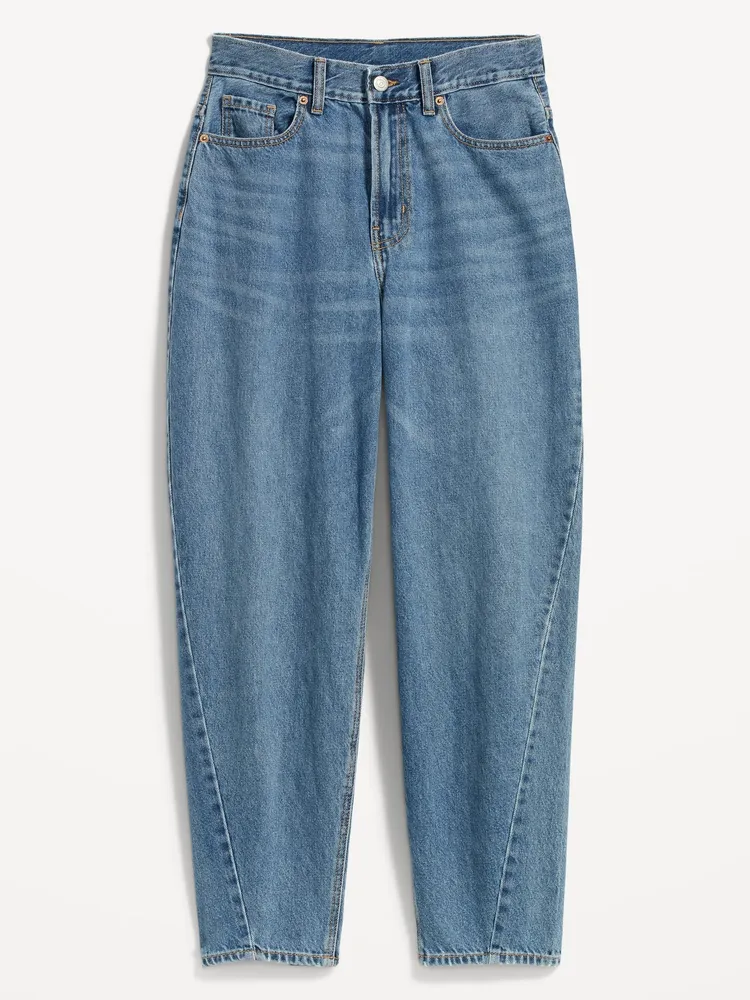 Extra High-Waisted Balloon Ankle Jeans