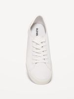 Canvas Lace-Up Sneakers