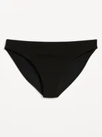 Low-Rise Classic Pucker Bikini Swim Bottoms