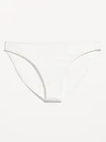 Low-Rise Classic Pucker Bikini Swim Bottoms
