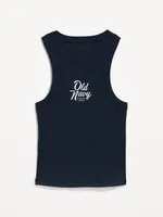 Logo Graphic Crop Tank Top