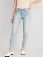 Mid-Rise Rockstar Super-Skinny Cut-Off Ankle Jeans