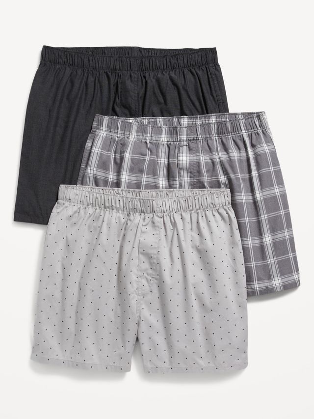 Old Navy Soft-Washed Boxer Shorts 3-Pack for Men -- 3.75-inch