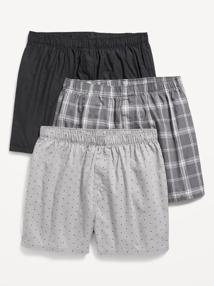 Soft-Washed Boxer Shorts 3-Pack for Men -- 3.75-inch inseam