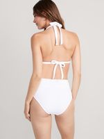 High-Waisted Pucker Classic Bikini Swim Bottoms