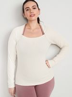 UltraLite Rib-Knit Bolero Top