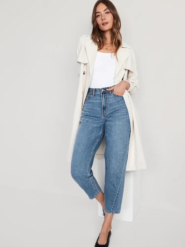 Extra High-Waisted Balloon Ankle Jeans